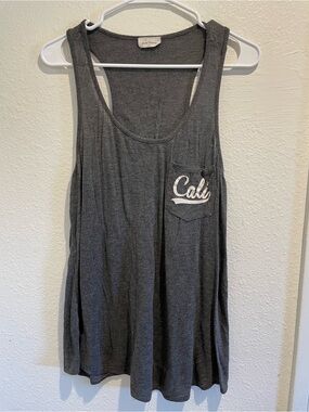 🌴 Free Kisses LA Racerback Graphic Tank Top M ☀️